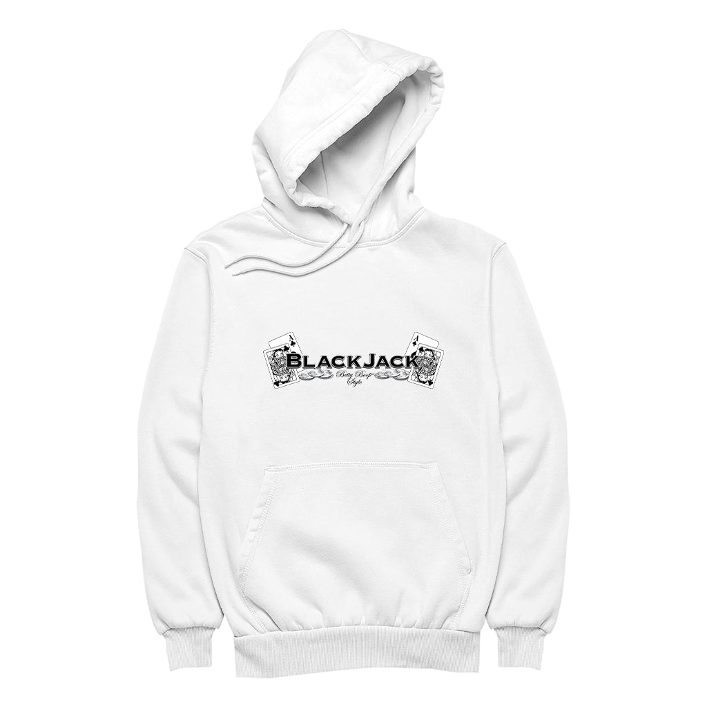 Betty Boop Blackjack Men's Hooded Sweatshirt