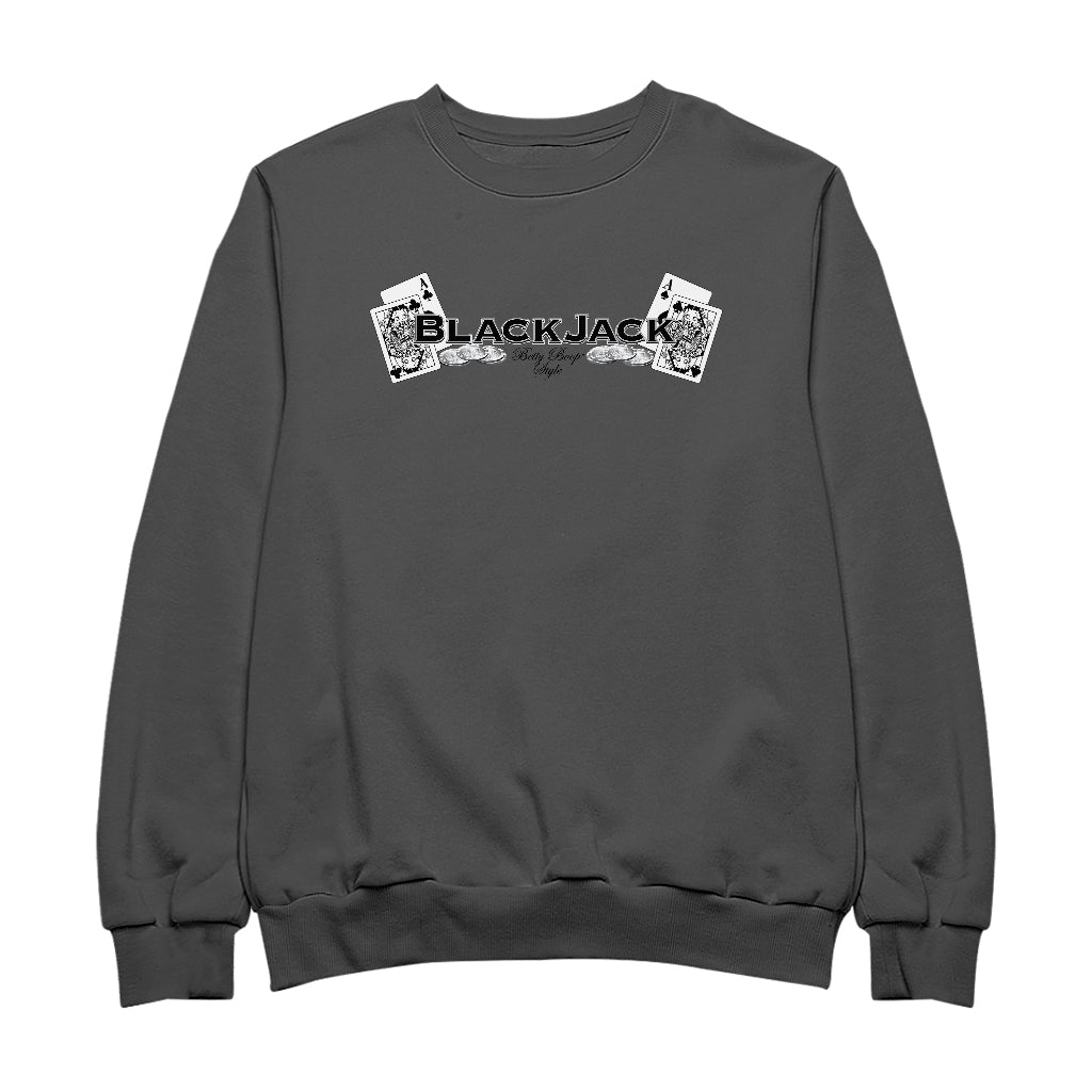 Betty Boop Blackjack Men's Sweatshirt