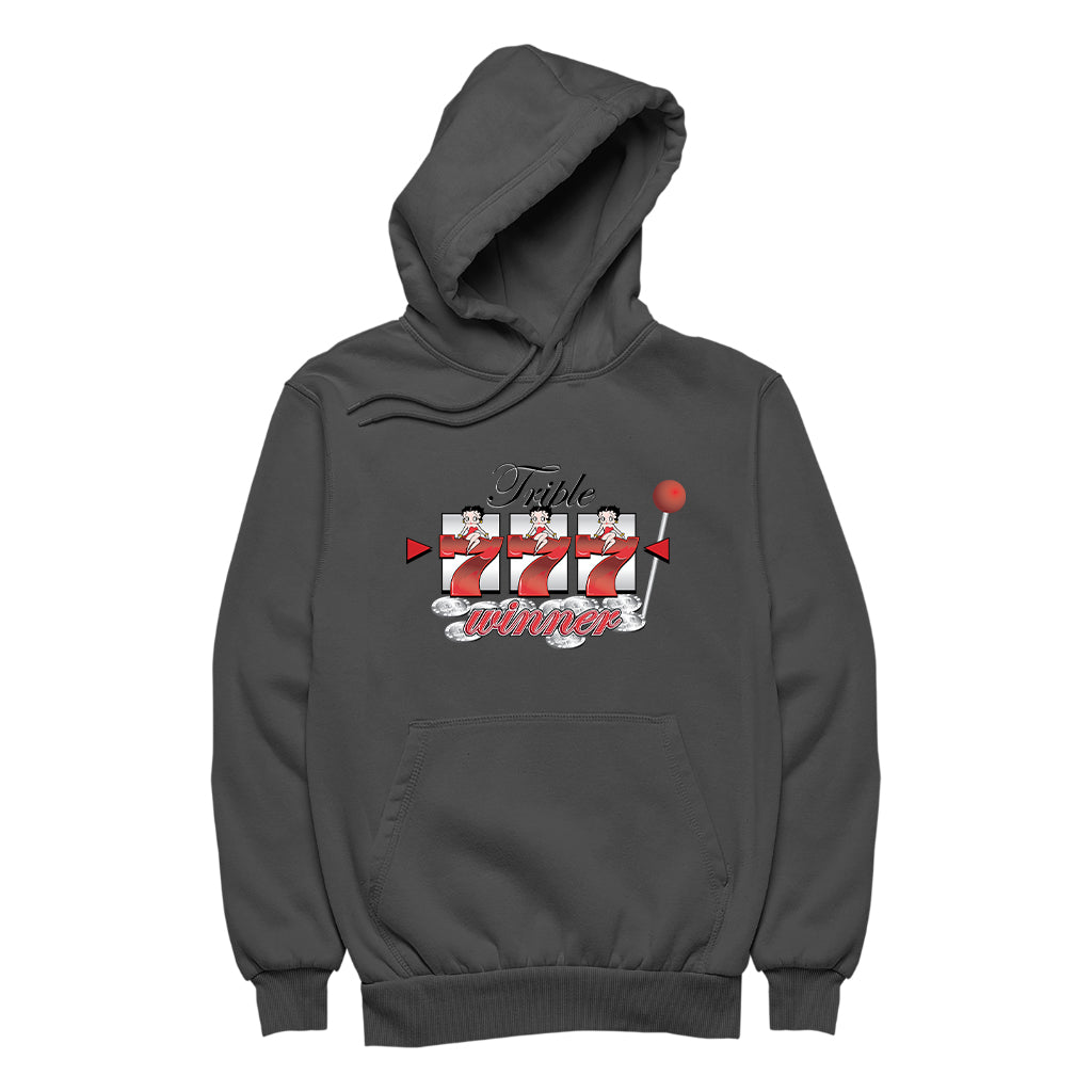 Betty Boop Triple Seven Winner Men's Hooded Sweatshirt
