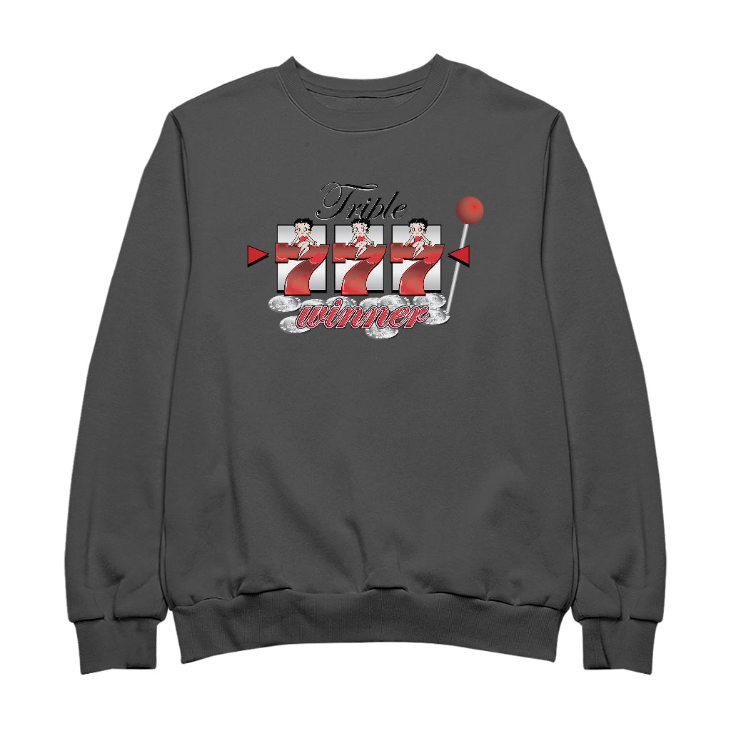 Betty Boop Triple Seven Winner Men's Sweatshirt