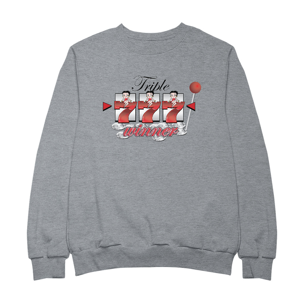 Betty Boop Triple Seven Winner Men's Sweatshirt