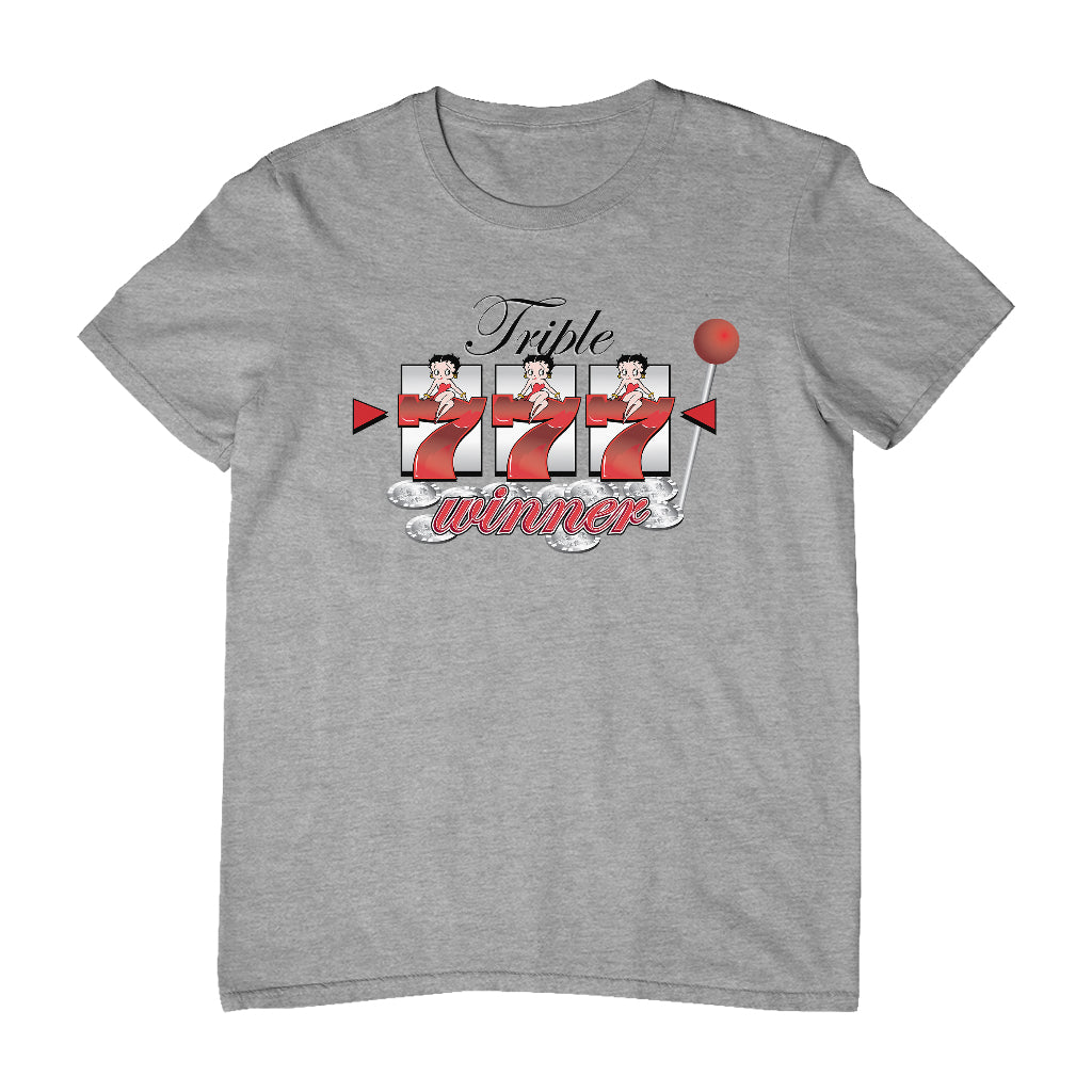Betty Boop Triple Seven Winner Men's T-Shirt