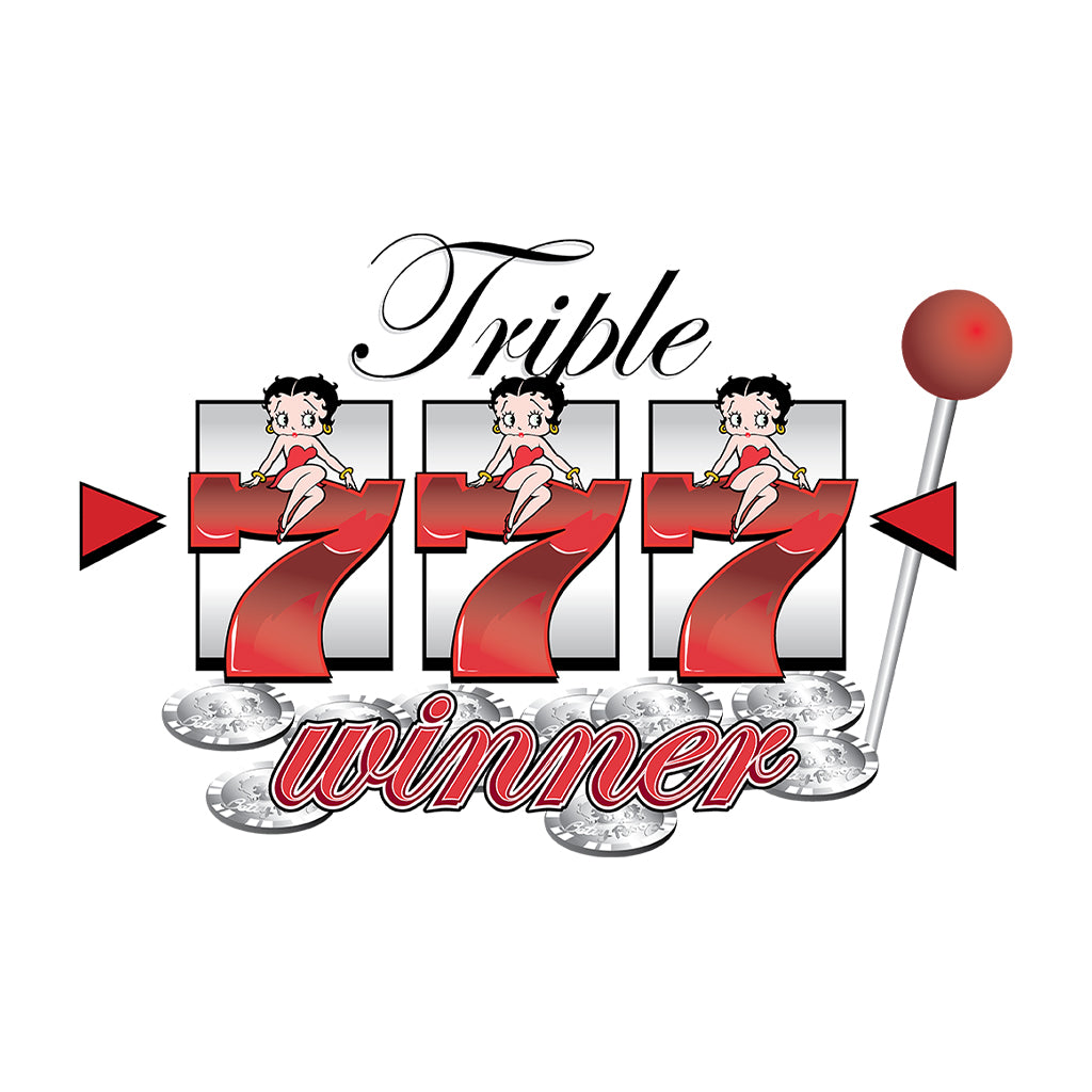 Betty Boop Triple Seven Winner Kids T-Shirt