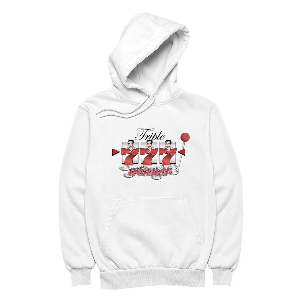 Betty Boop Triple Seven Winner Women's Hooded Sweatshirt