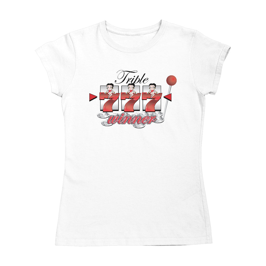 Betty Boop Triple Seven Winner Women's T-Shirt