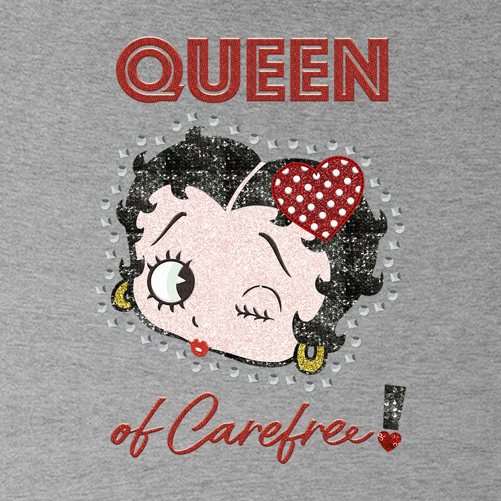 Betty Boop Queen Of Carefree! Kids T-Shirt