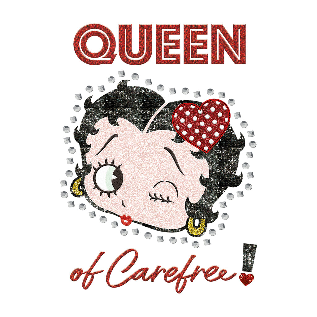 Betty Boop Queen Of Carefree! Kids T-Shirt