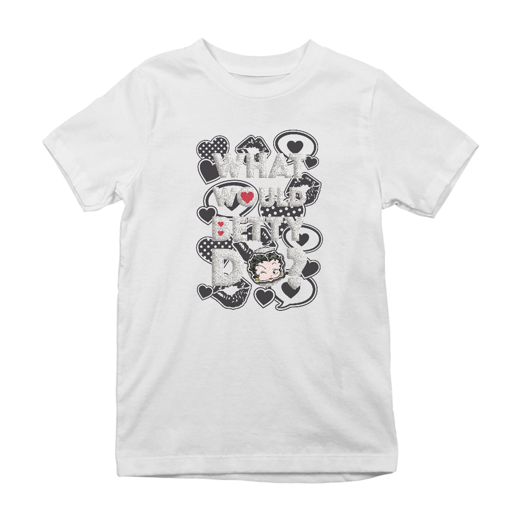 Betty Boop What Would Betty Do WWBD Kids T-Shirt
