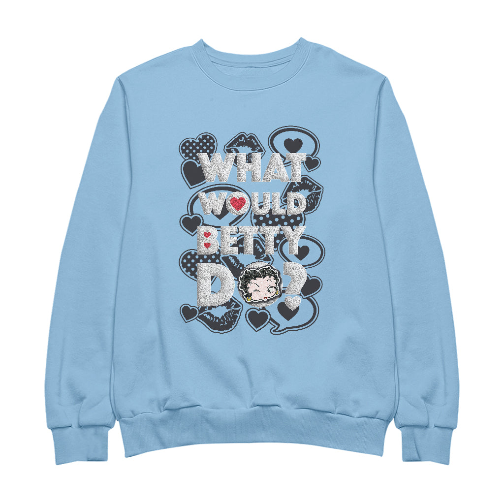 Betty Boop What Would Betty Do WWBD Men's Sweatshirt