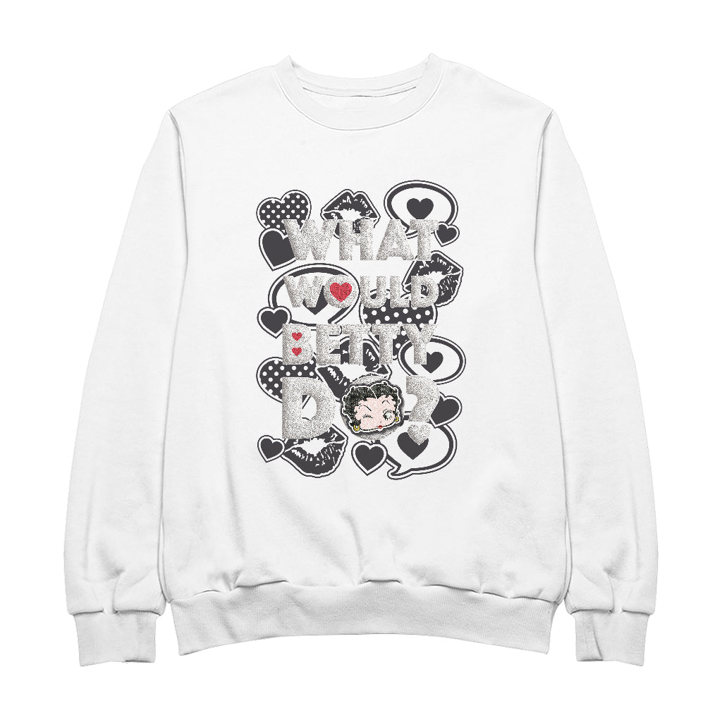 Betty Boop What Would Betty Do WWBD Men's Sweatshirt