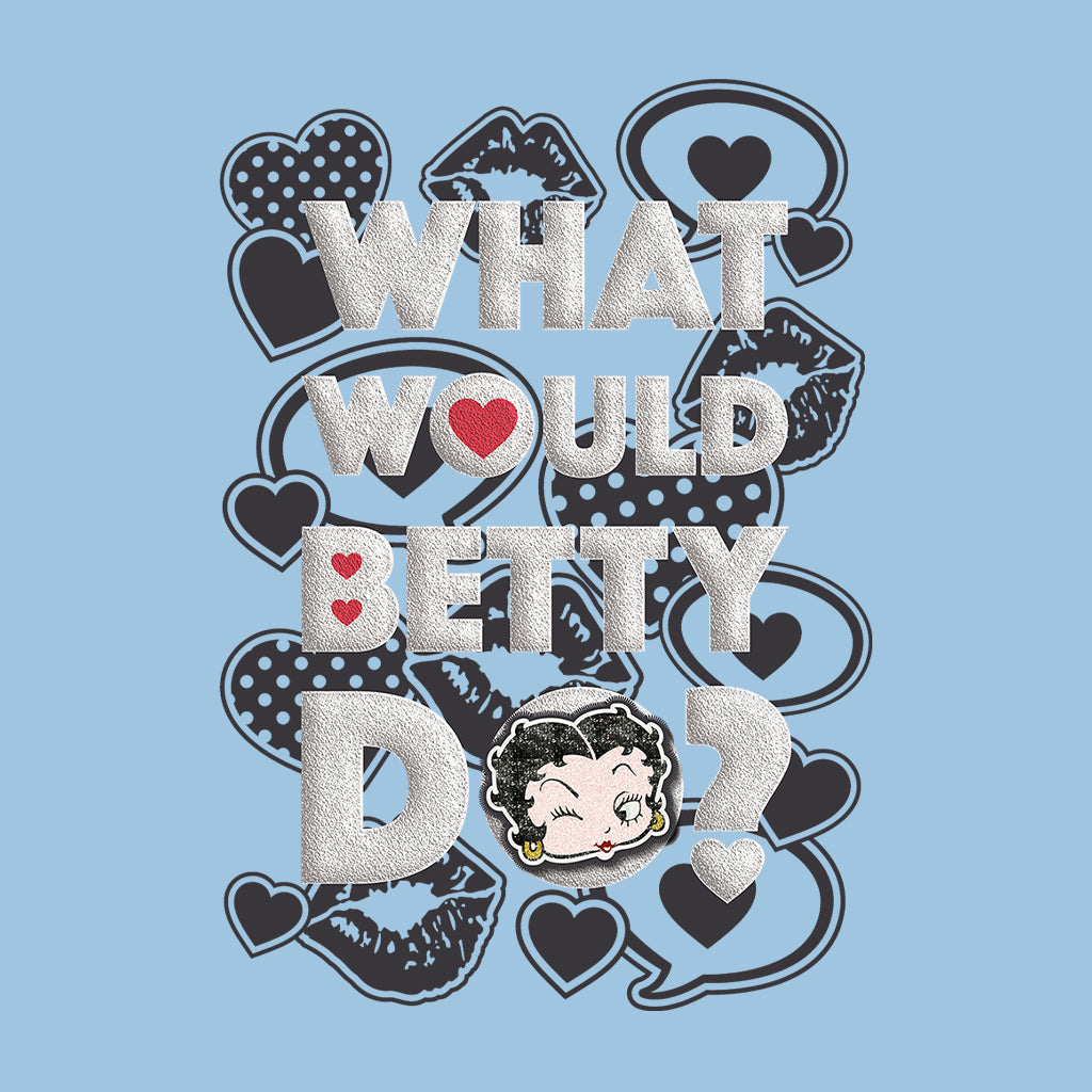 Betty Boop What Would Betty Do WWBD Kids Hooded Sweatshirt