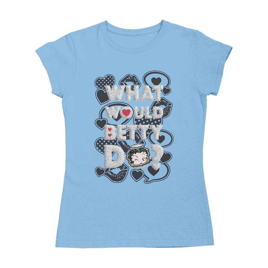 Betty Boop What Would Betty Do WWBD Women's T-Shirt