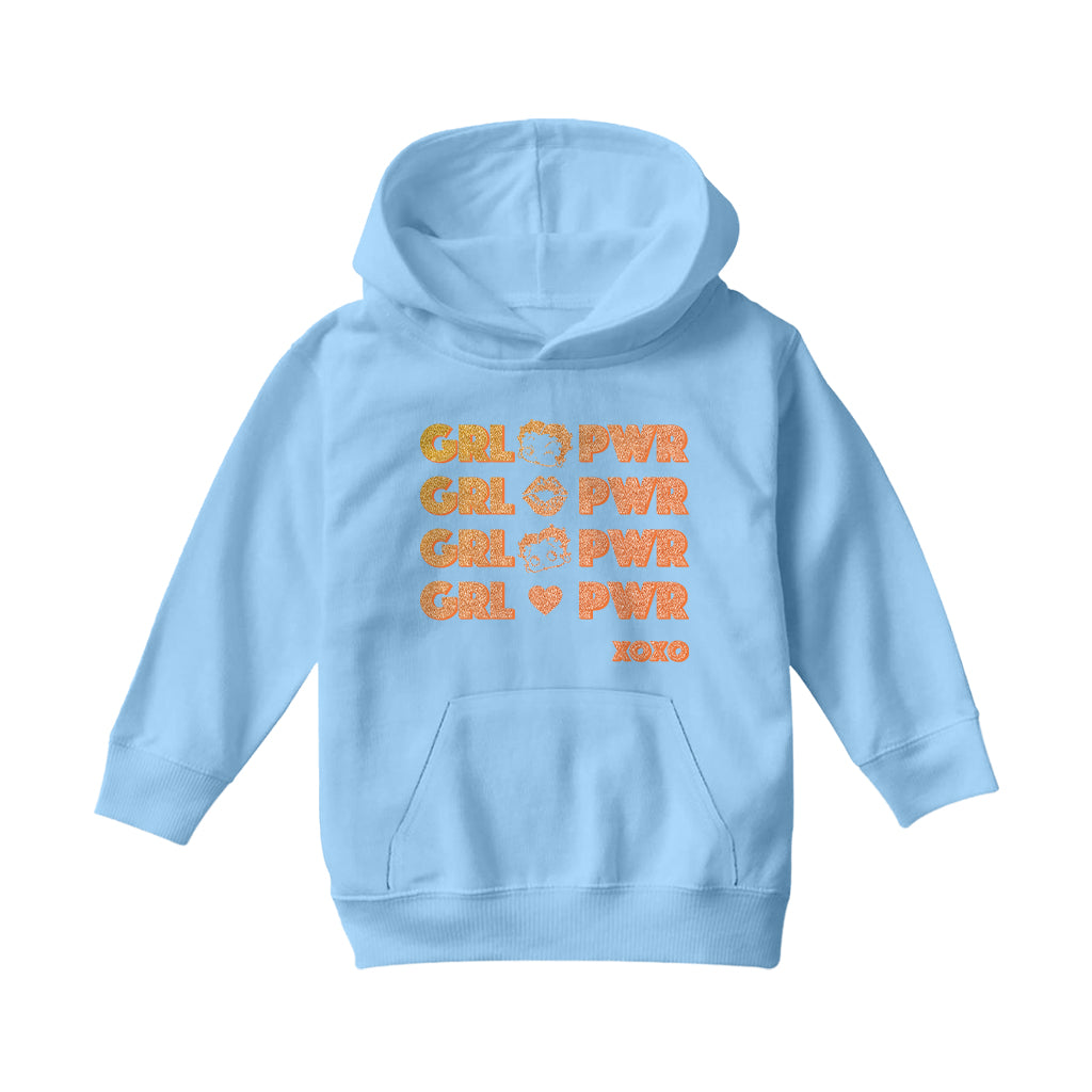 Betty Boop GRL PWR XOXO Kids Hooded Sweatshirt