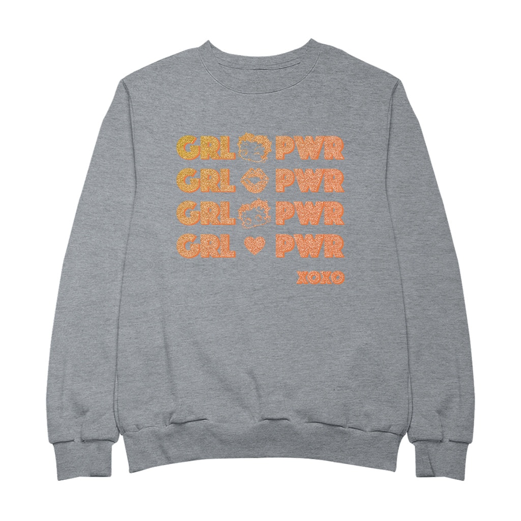 Betty Boop GRL PWR XOXO Men's Sweatshirt