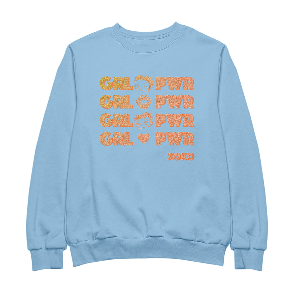 Betty Boop GRL PWR XOXO Men's Sweatshirt