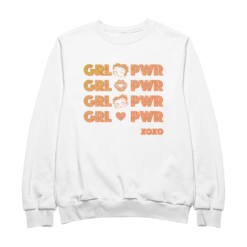 Betty Boop GRL PWR XOXO Men's Sweatshirt
