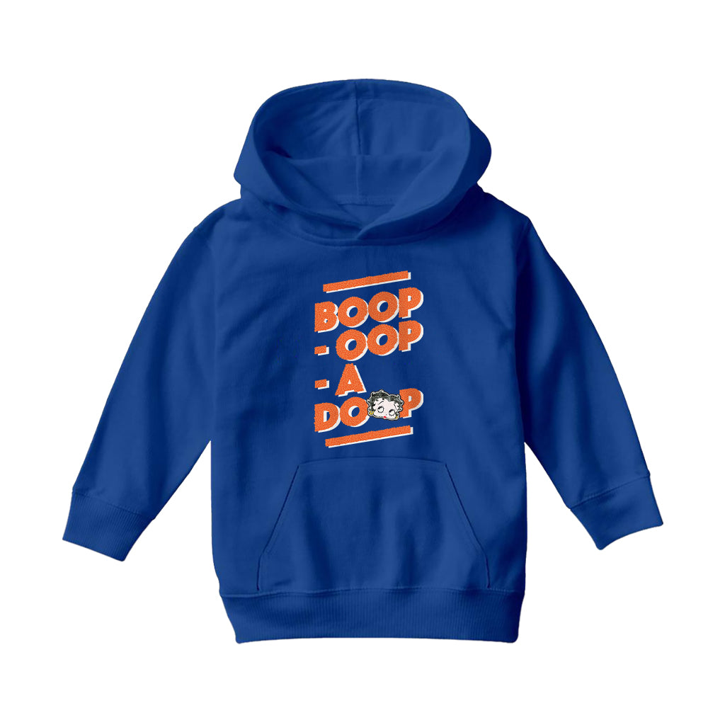Betty Boop Boop Oop A Doop Kids Hooded Sweatshirt
