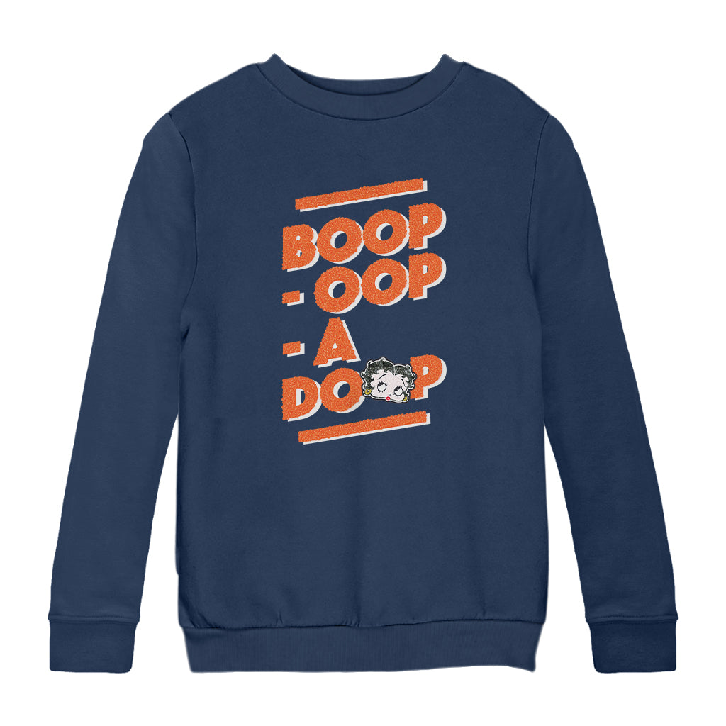 Betty Boop Boop Oop A Doop Kids Sweatshirt