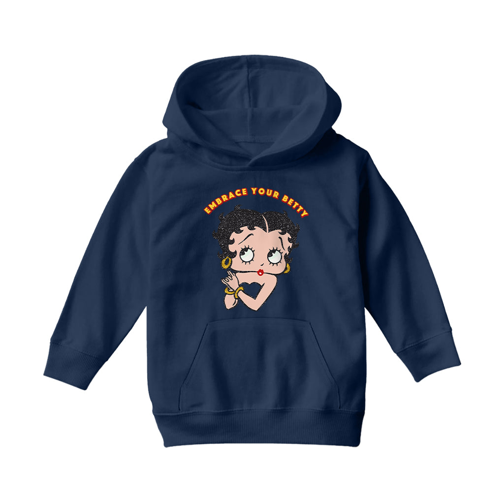 Betty Boop Embrace Your Betty Kids Hooded Sweatshirt