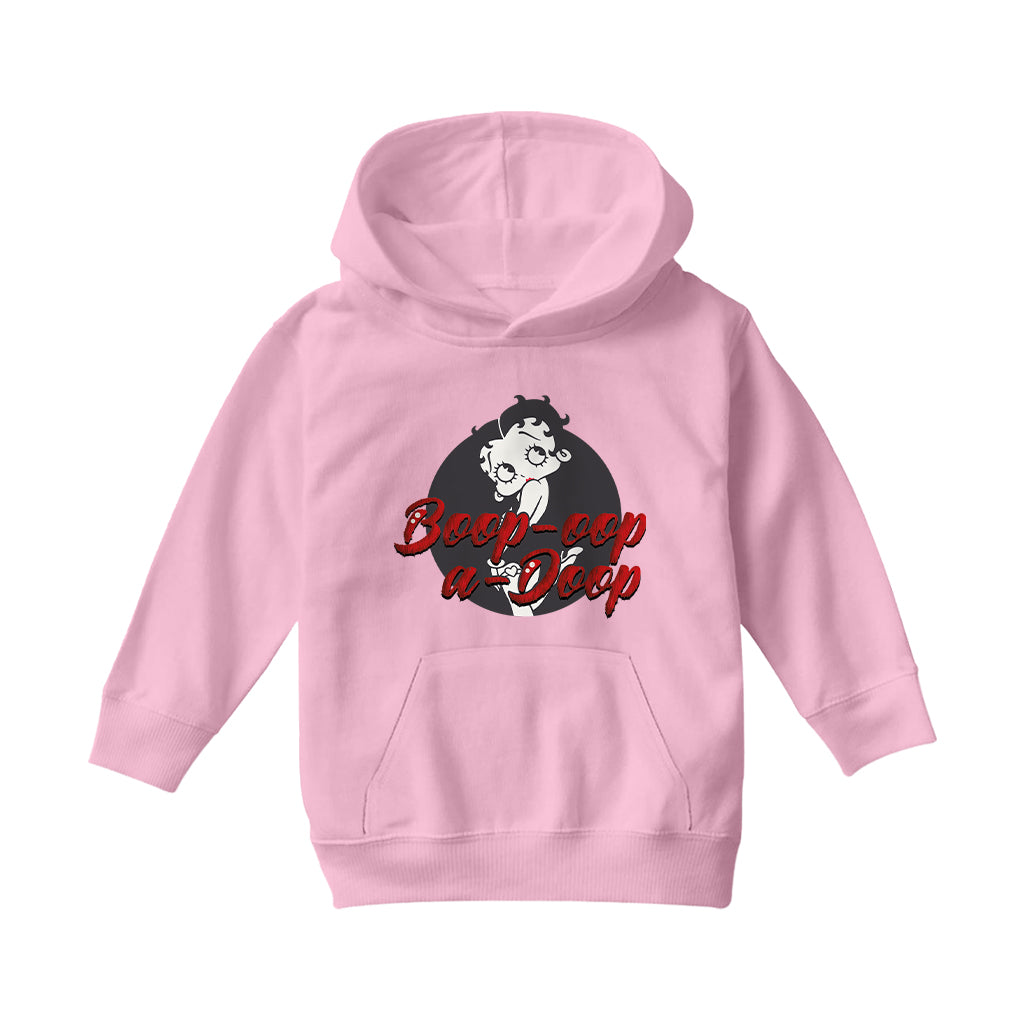 Betty Boop Boop-Oop-A-Doop Fur Style Kids Hooded Sweatshirt