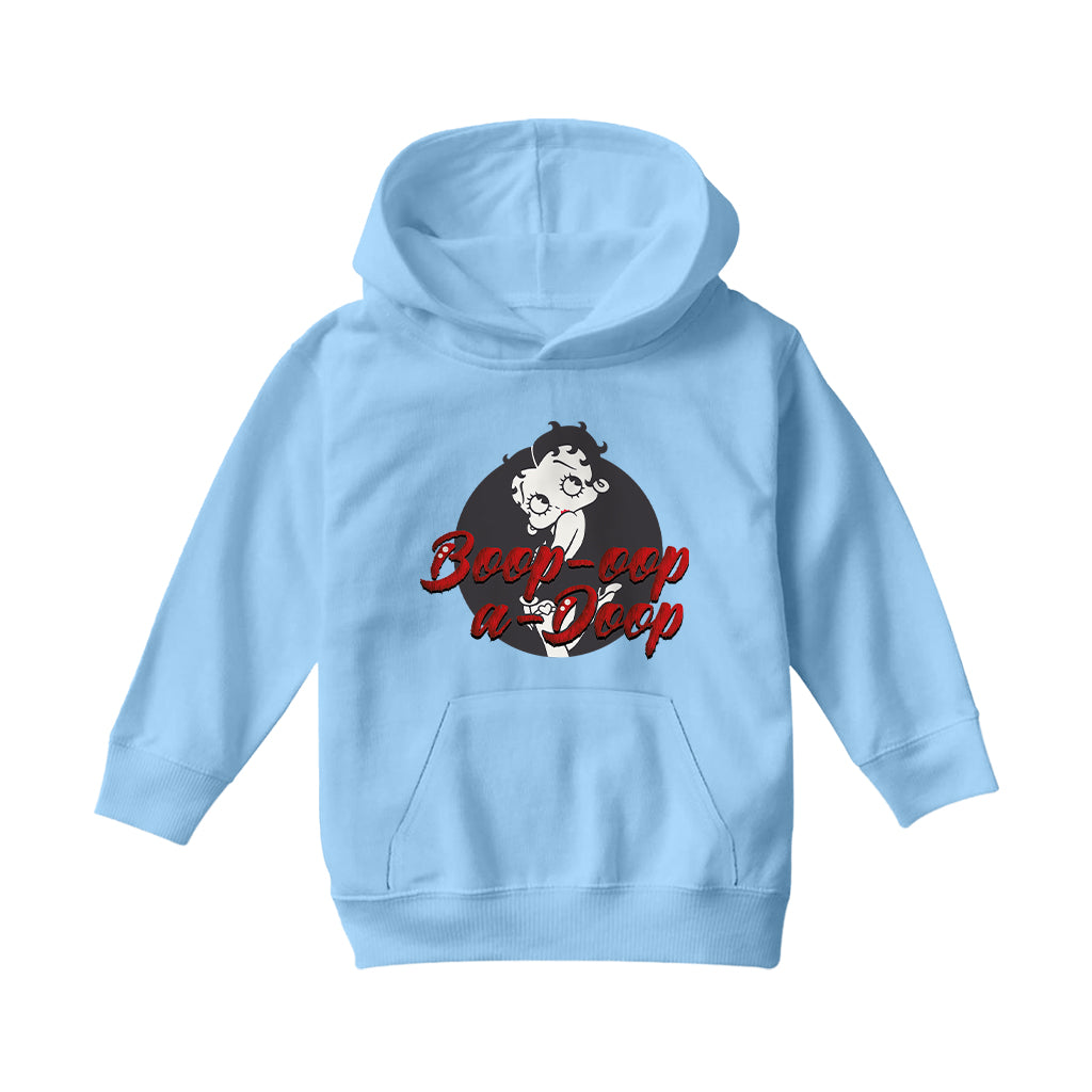 Betty Boop Boop-Oop-A-Doop Fur Style Kids Hooded Sweatshirt