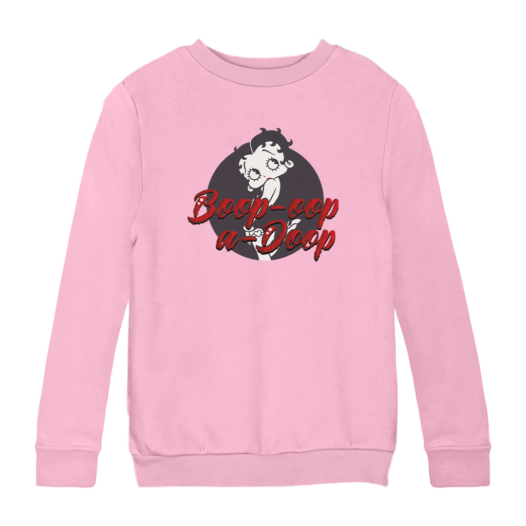 Betty Boop Boop-Oop-A-Doop Fur Style Kids Sweatshirt