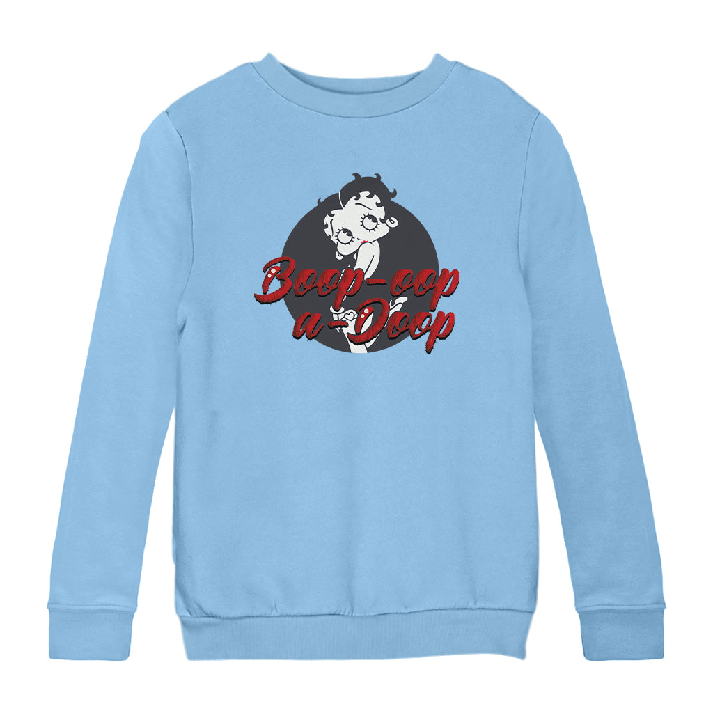 Betty Boop Boop-Oop-A-Doop Fur Style Kids Sweatshirt