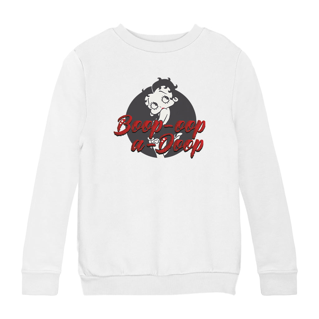 Betty Boop Boop-Oop-A-Doop Fur Style Kids Sweatshirt