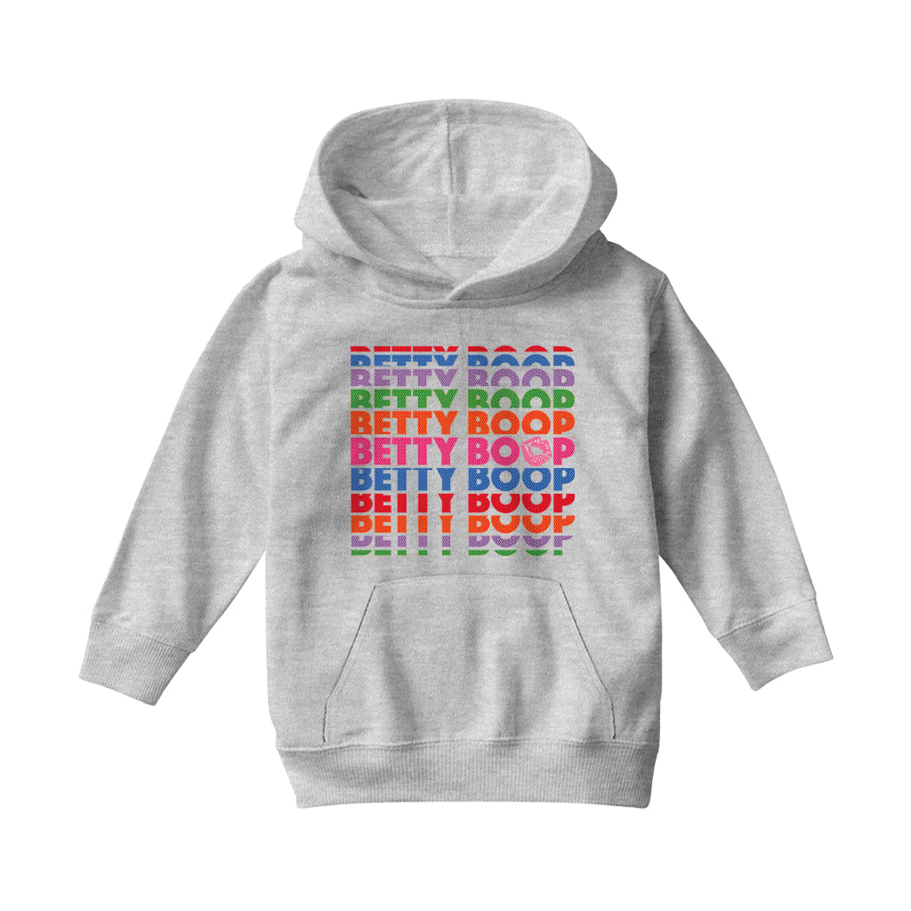 Betty Boop What Would Betty Do Hearts Kids Hooded Sweatshirt
