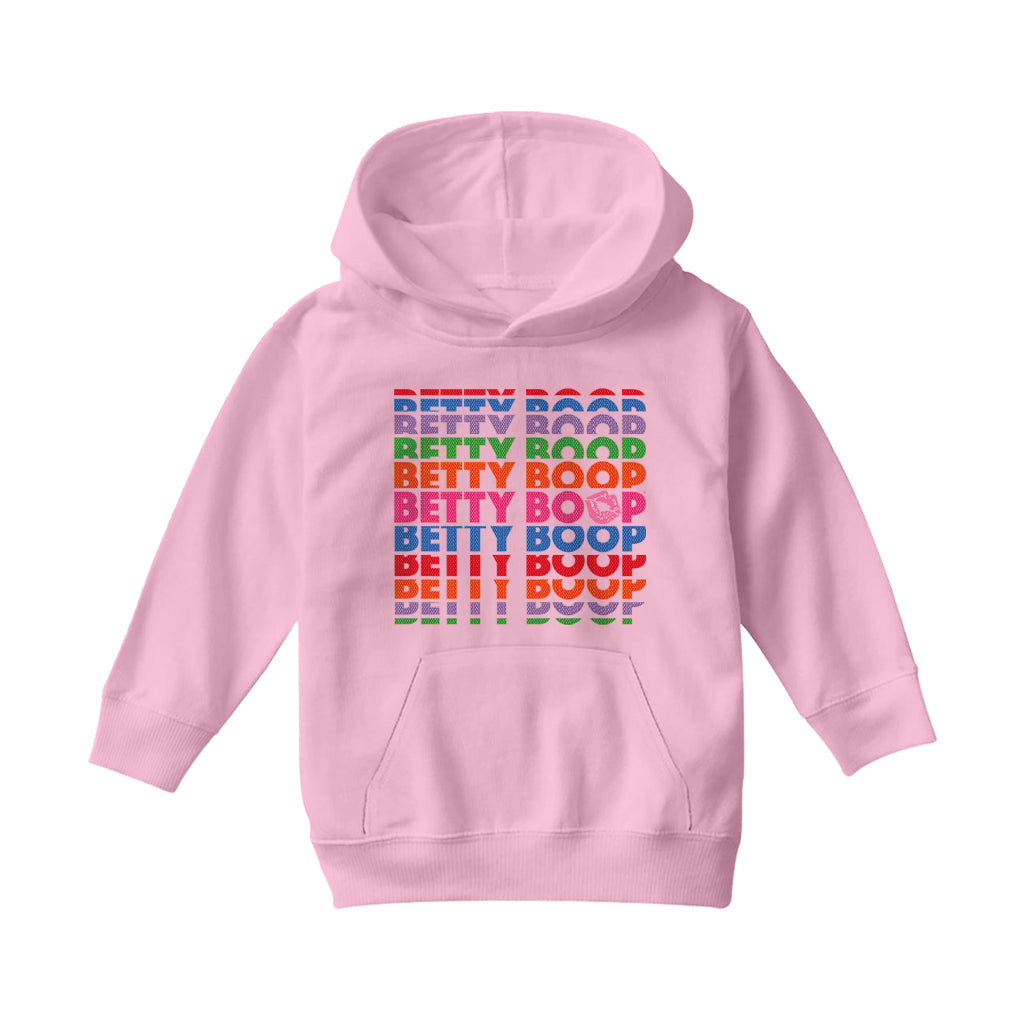 Betty Boop What Would Betty Do Hearts Kids Hooded Sweatshirt