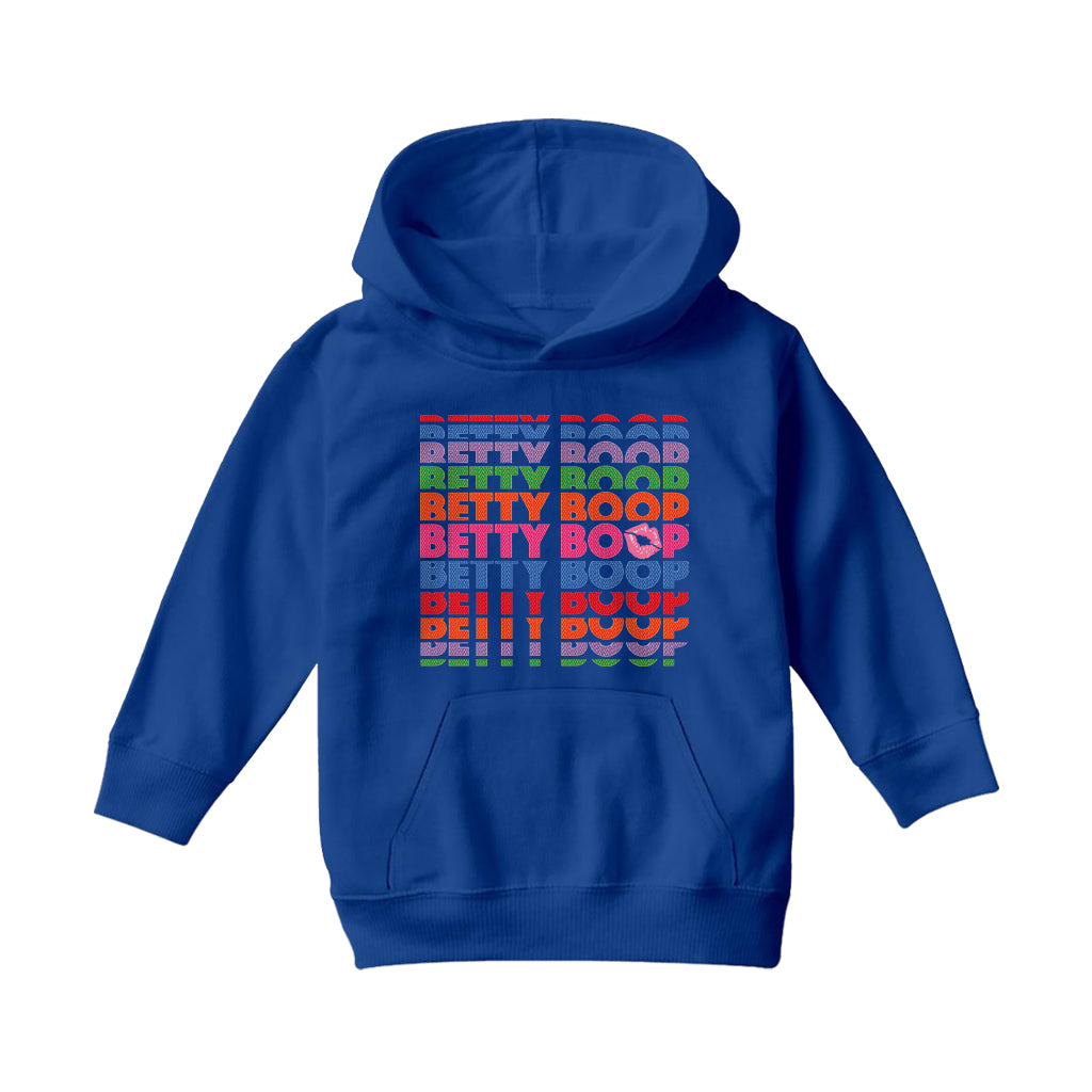 Betty Boop What Would Betty Do Hearts Kids Hooded Sweatshirt