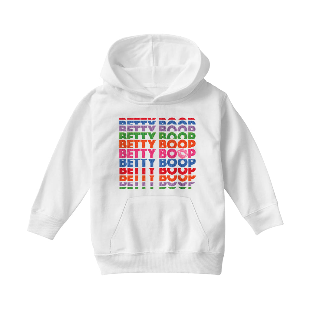 Betty Boop What Would Betty Do Hearts Kids Hooded Sweatshirt