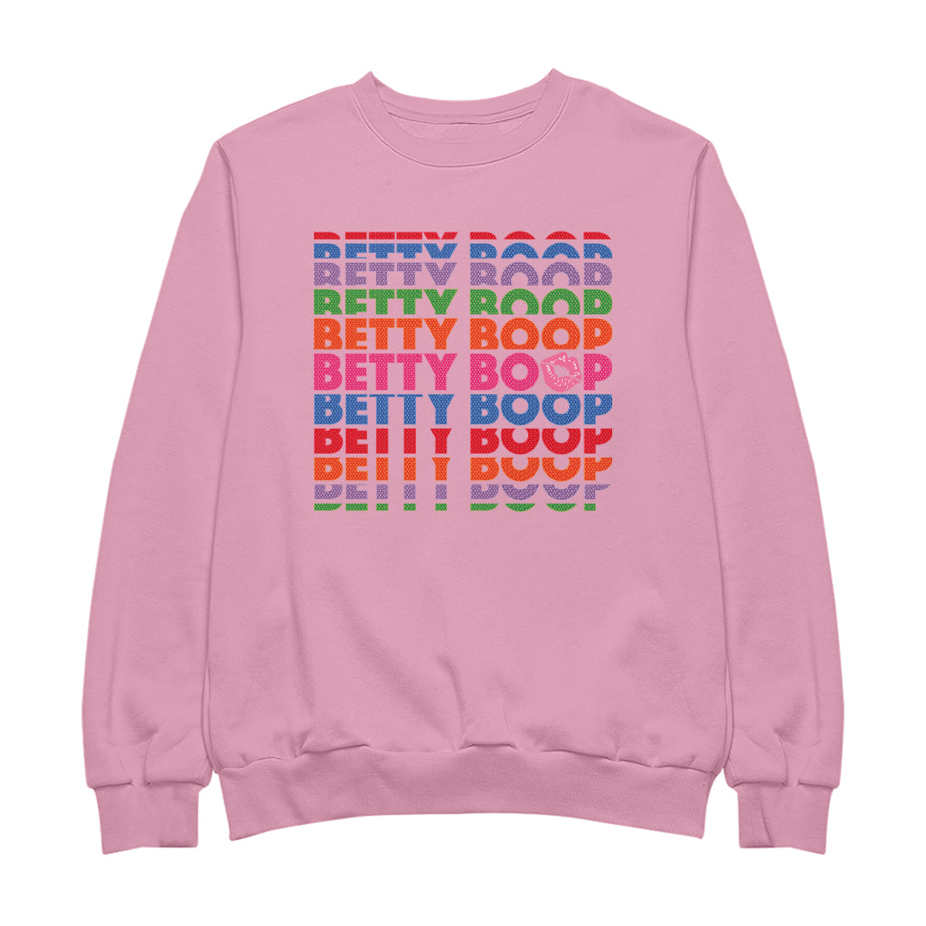 Betty Boop What Would Betty Do Hearts Men's Sweatshirt