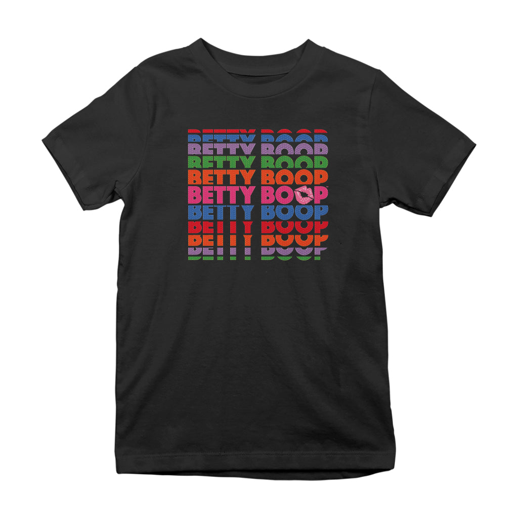 Betty Boop Multicoloured Rainbow Betty Boop Kids T-Shirt
