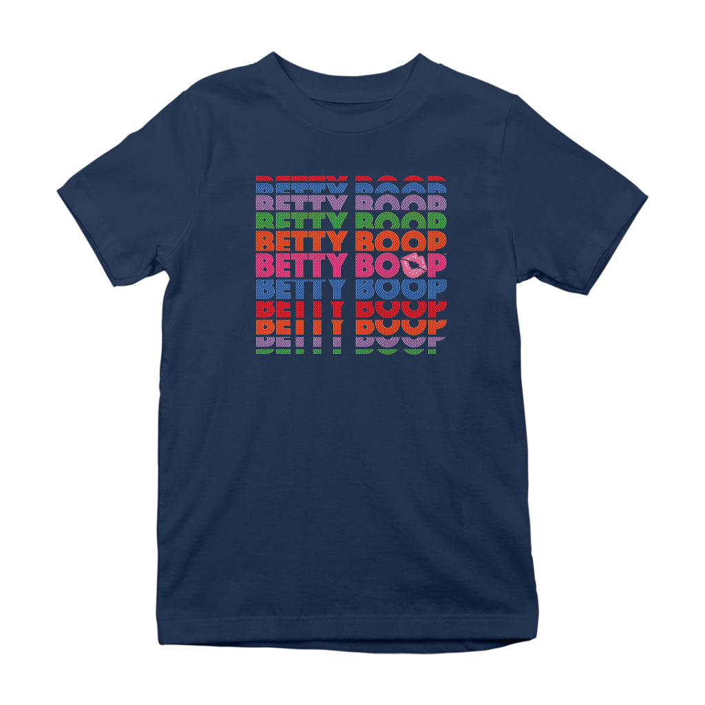 Betty Boop Multicoloured Rainbow Betty Boop Kids T-Shirt