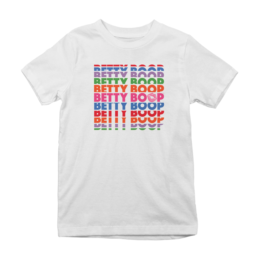 Betty Boop Multicoloured Rainbow Betty Boop Kids T-Shirt