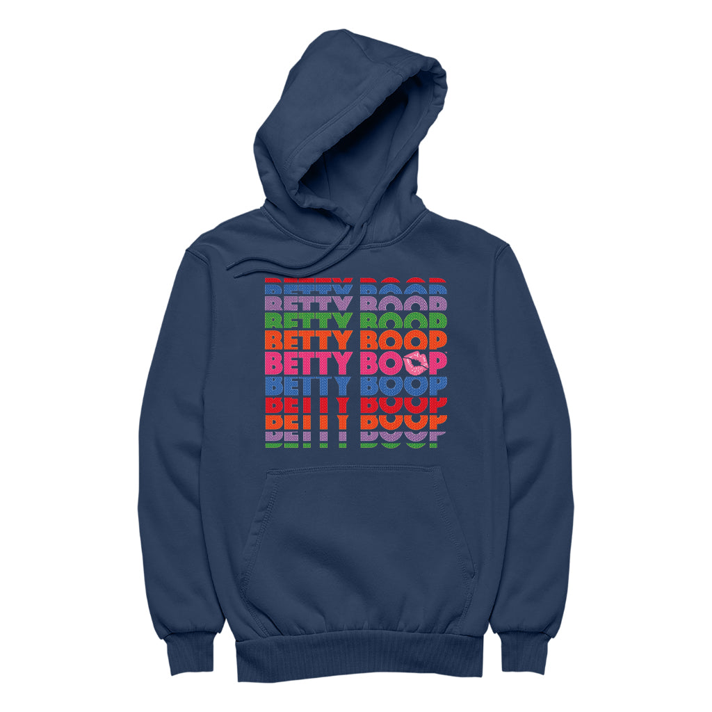 Betty Boop Multicoloured Rainbow Betty Boop Men's Hooded Sweatshirt