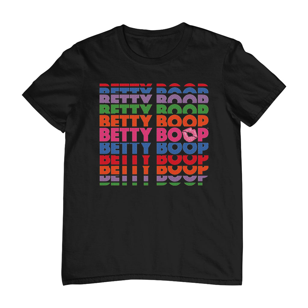 Betty Boop Multicoloured Rainbow Betty Boop Men's T-Shirt