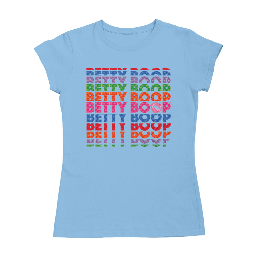Betty Boop Multicoloured Rainbow Betty Boop Women's T-Shirt