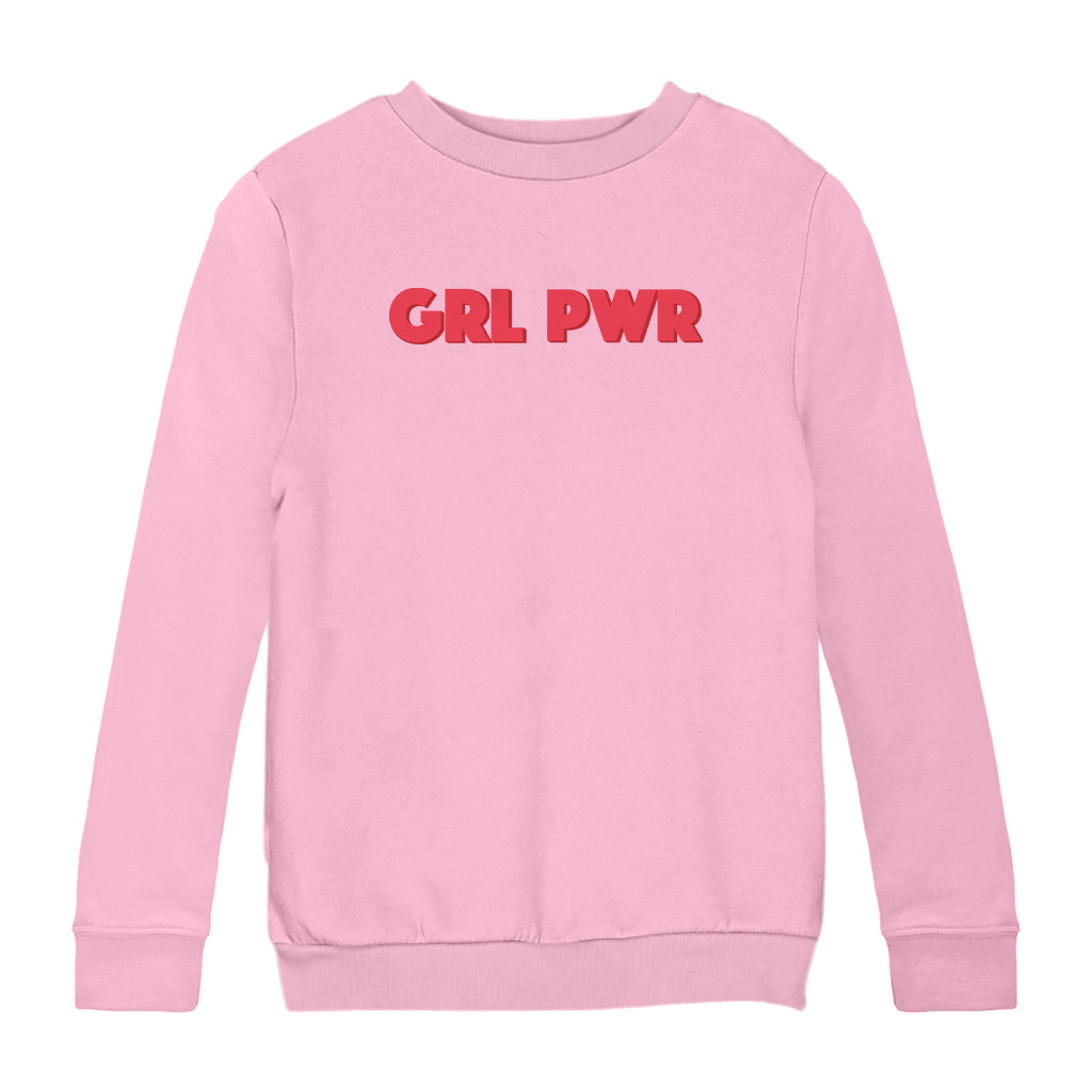 Betty Boop GRL PWR Red Bold Kids Sweatshirt