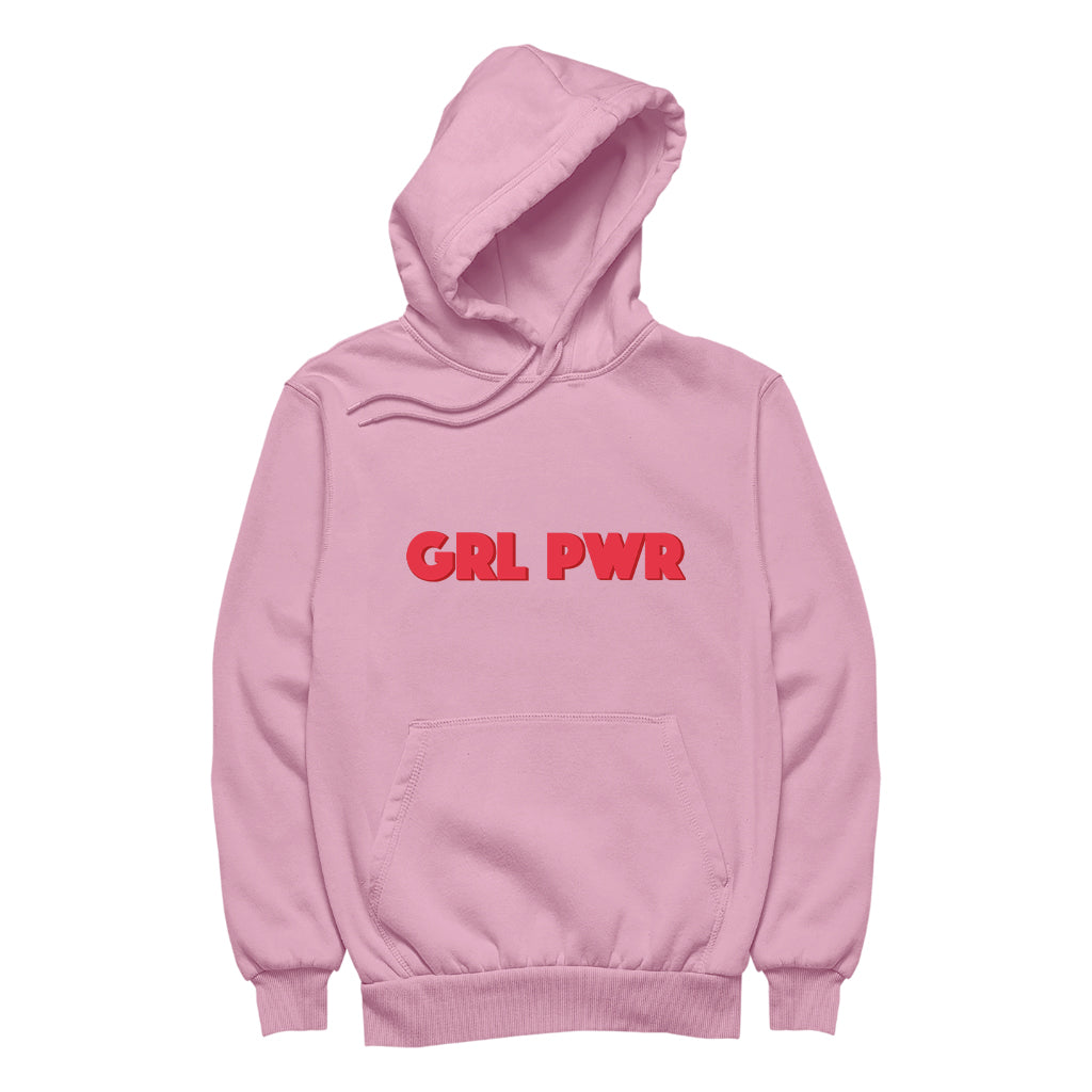 Betty Boop GRL PWR Red Bold Men's Hooded Sweatshirt