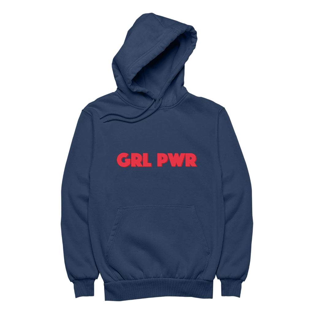 Betty Boop GRL PWR Red Bold Men's Hooded Sweatshirt