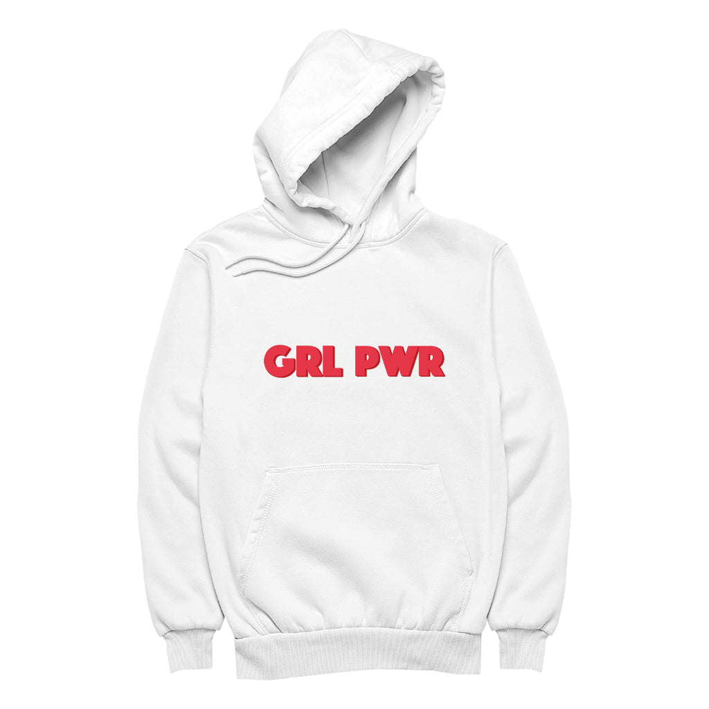 Betty Boop GRL PWR Red Bold Men's Hooded Sweatshirt