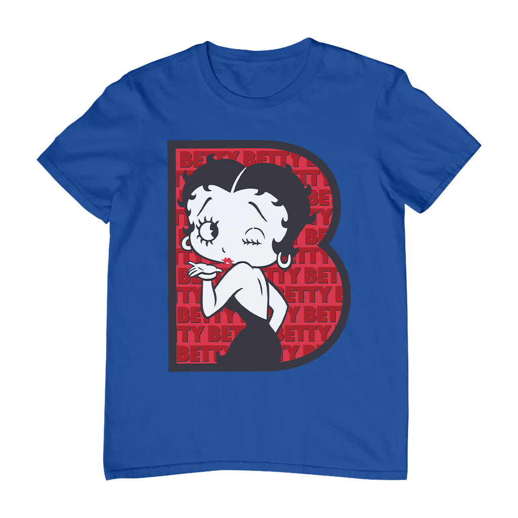 Betty Boop B Letter with Wink Men's T-Shirt
