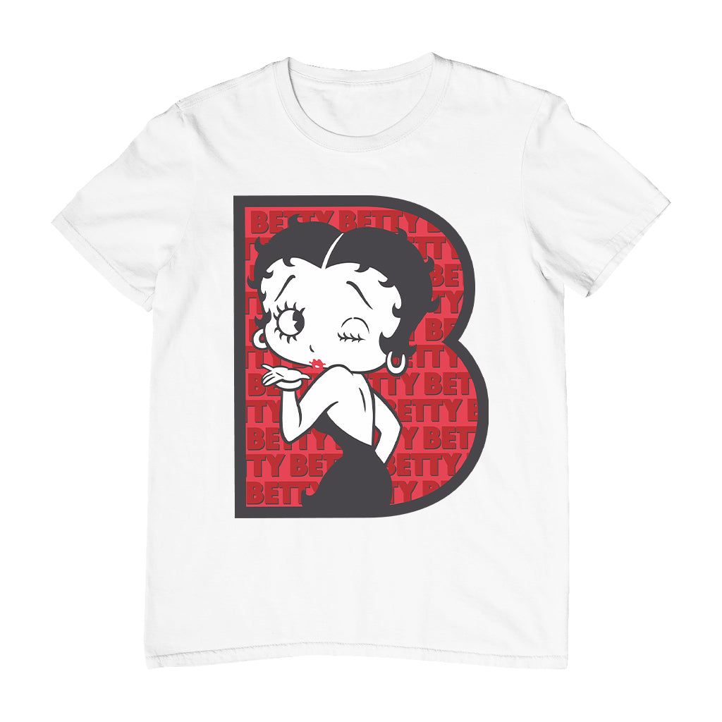 Betty Boop B Letter with Wink Men's T-Shirt