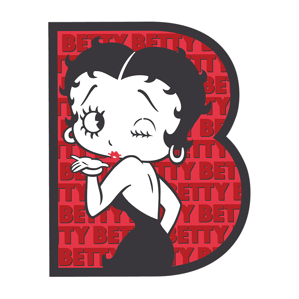 Betty Boop B Letter with Wink Kids T-Shirt