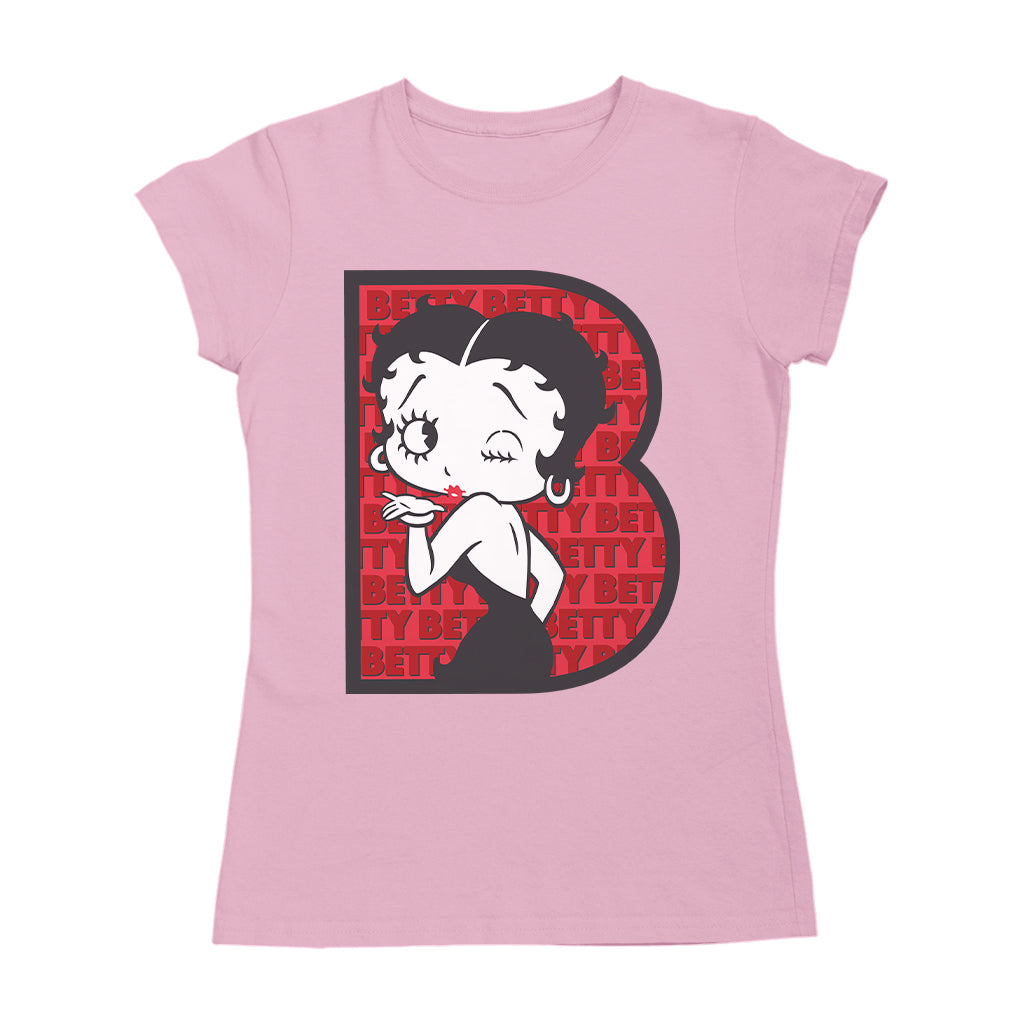 Betty Boop B Letter with Wink Women's T-Shirt