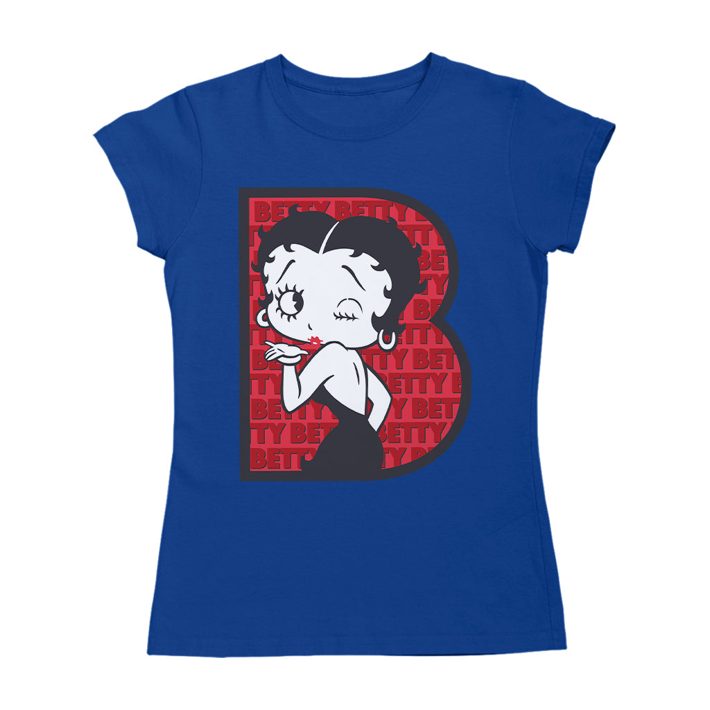 Betty Boop B Letter with Wink Women's T-Shirt