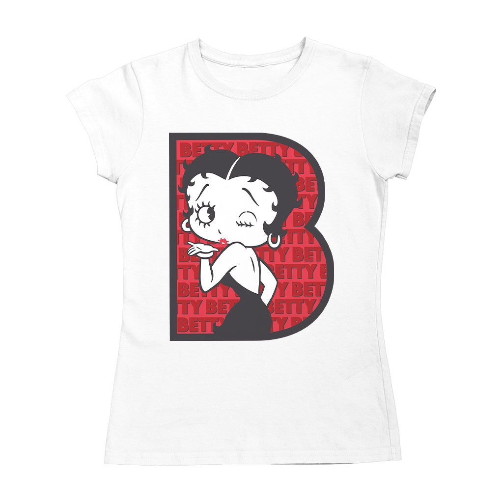 Betty Boop B Letter with Wink Women's T-Shirt
