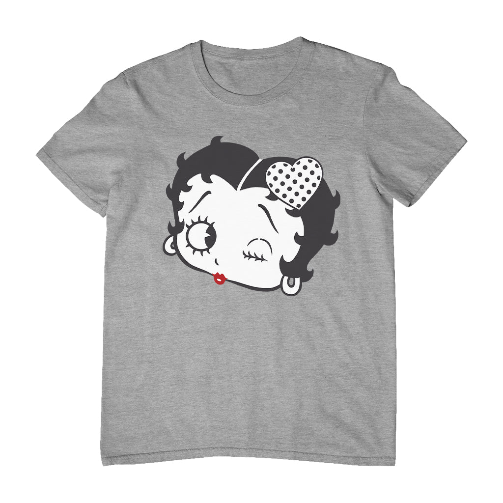 Betty Boop Dot Heart Wink Men's T-Shirt